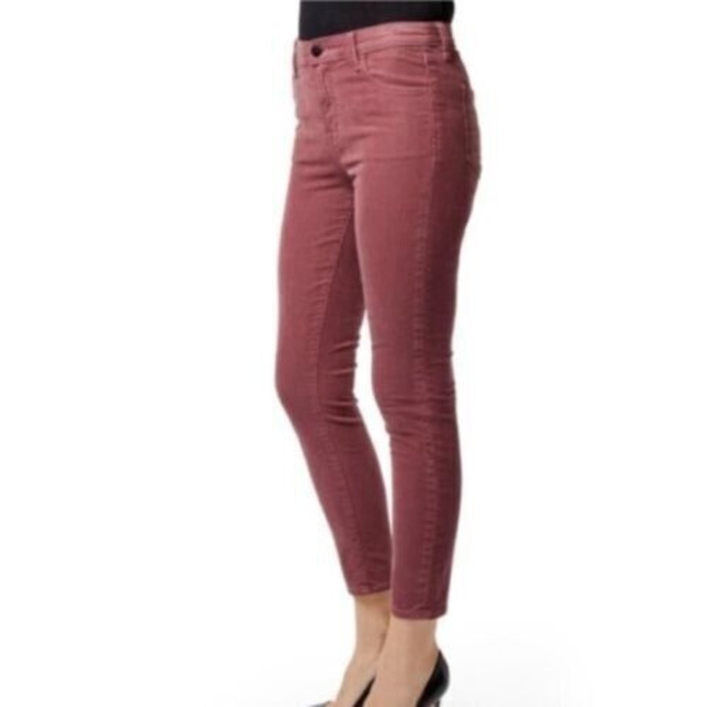 $199 J Brand Alana Womens Size 26 (2/3) Crop Skinny High Rise Corduroy Pants NEW